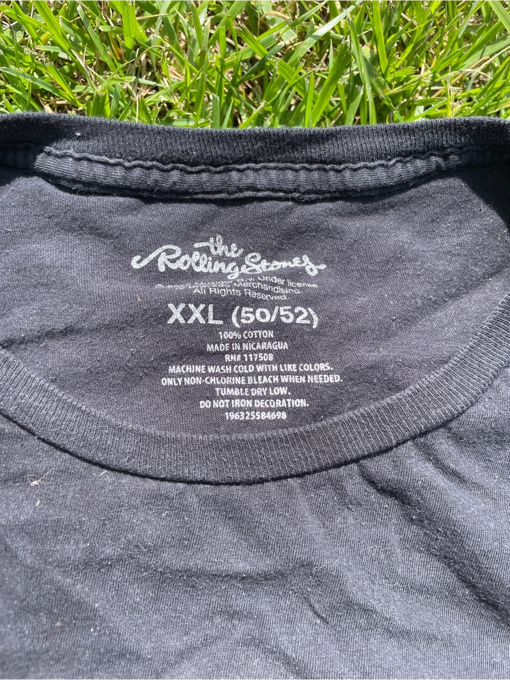 The Rolling Stones Black Graphic Tee with Iconic Tongue Logo 70’s Inspired - Picture 3 of 4